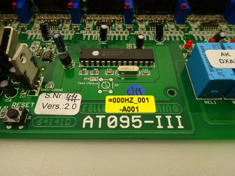 Feller engineering AT095-III Control Card Board Phoenix 64141D