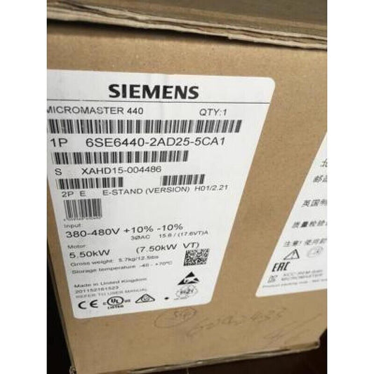New Siemens MICROMASTER440 without filter 6SE6440-2AD25-5CA1 6SE6 440-2AD25-5CA1
