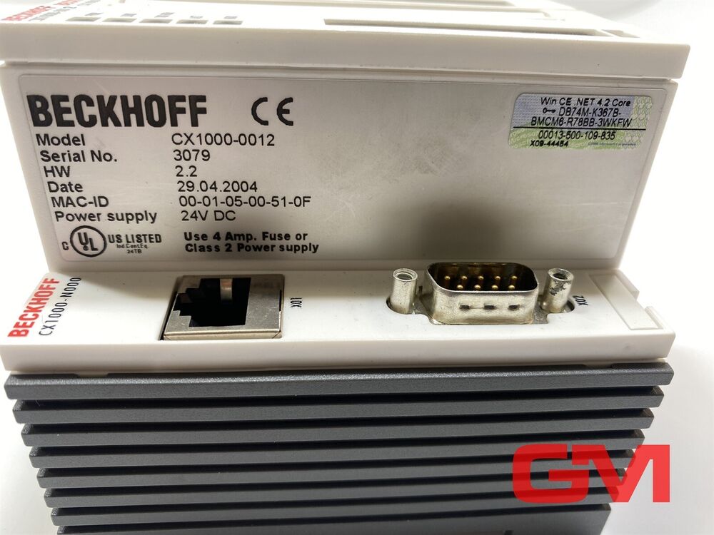 Beckhoff CPU Module CX1000-0012+CX1000-N000+CX1000-C00L+CX1100-0002 Hw 2.2