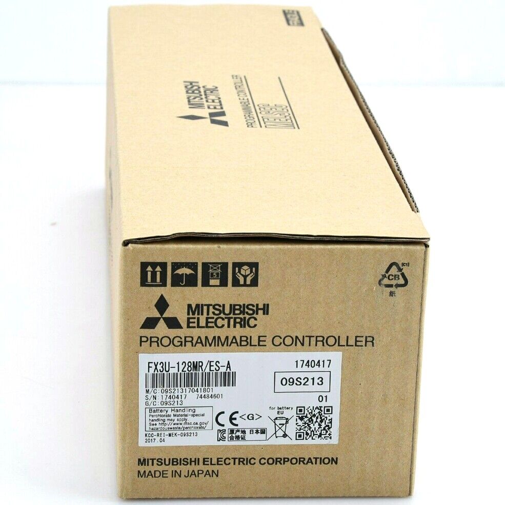 Mitsubishi Programmable Controller PLC FX3U-128MR/ES-A New in Box NIB Free Ship DHL / UPS / FedEx
