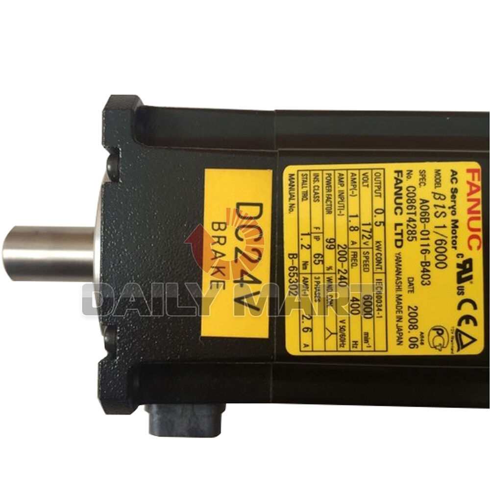 Used FANUC Servo Motor A06B-0116-B403