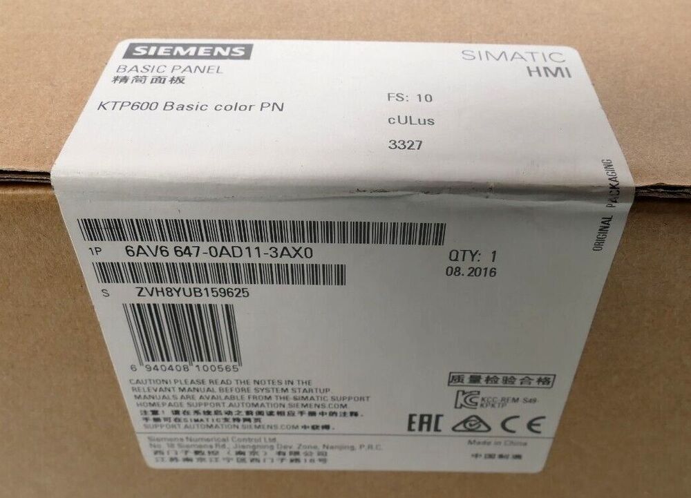 1PC Siemens 6AV6647-0AD11-3AX0 Touch Panel New In Box Expedited Shipping