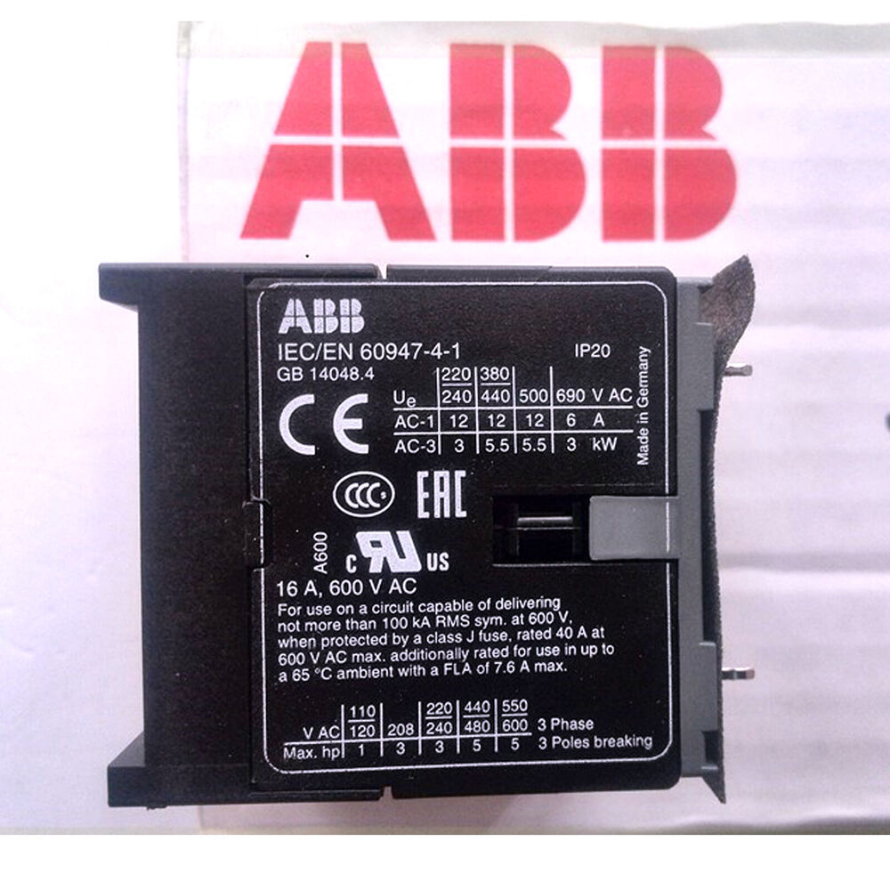 New In Box ABB IEC/EN60947-4-1 Contactor DHL / UPS / FedEx