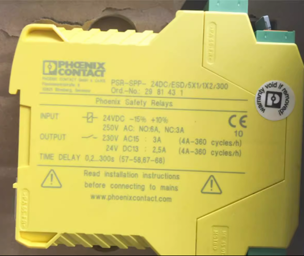 NEW PHOENIX CONTACT PSR-SPP-24DC/ESD/5X1/1X2/300 2981431 Safety Relay DHL / UPS / FedEx