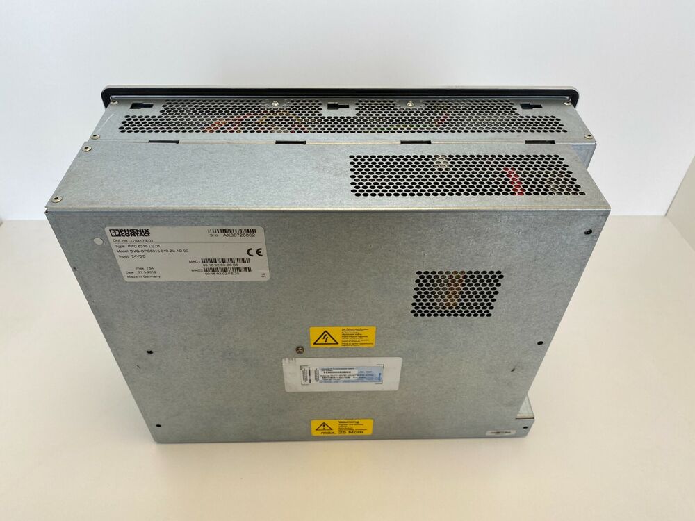 Phoenix Contact Panel PC Ppc 6315 LE 01 Lehnert Dvgopc 6315 019-BL 2701173-01