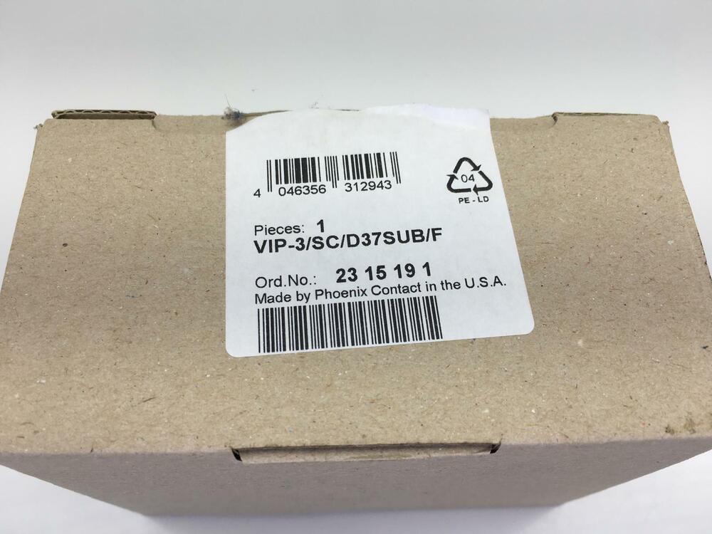 Phoenix Contact Transfer Module Vip-3/Sc / D37sub/F 2315191 Varioface