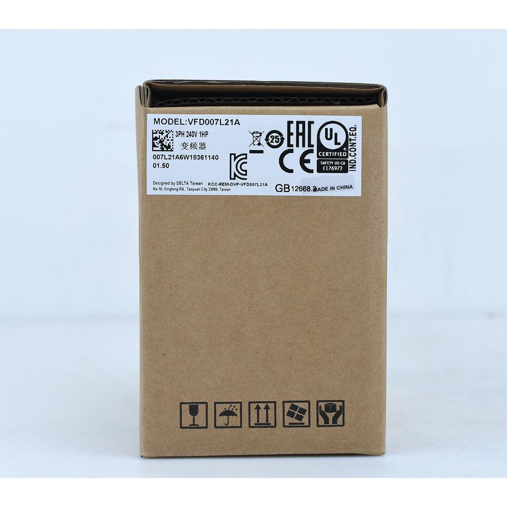 1PCS New Delta VFD007L21A Frequency Converter VFD007L21A 0.75KW 220V DHL / UPS / FedEx