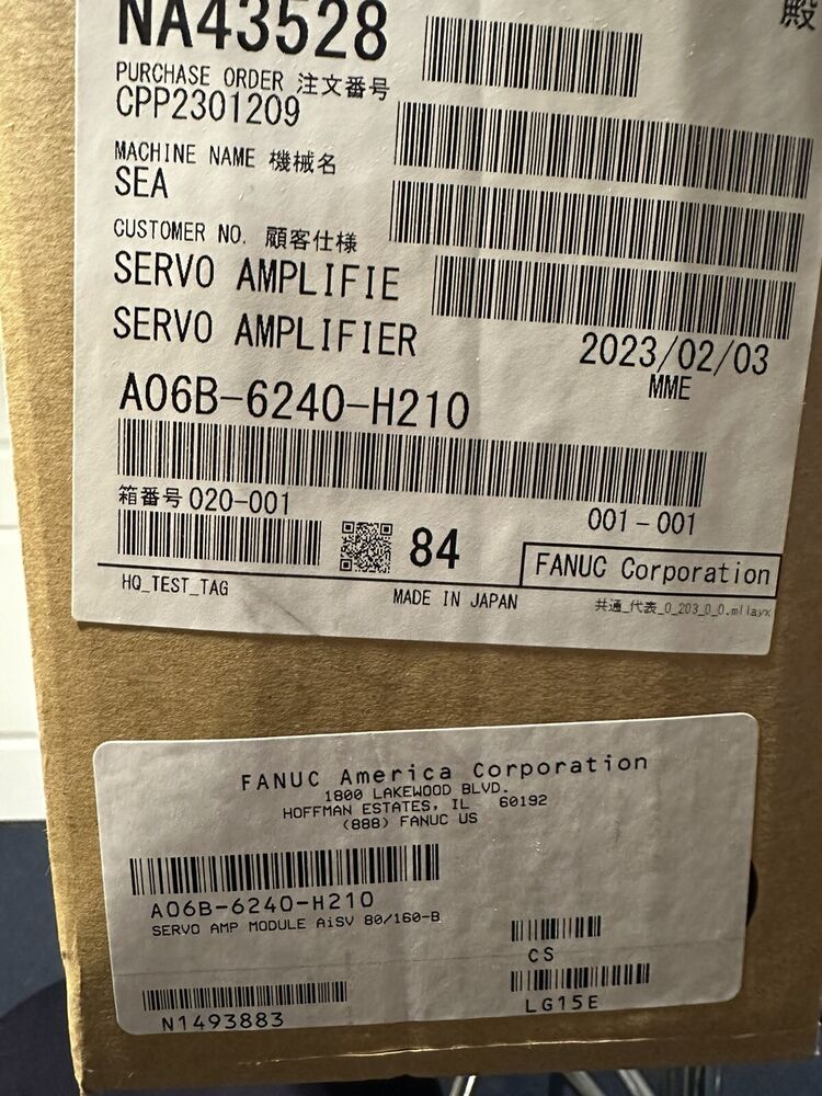 FANUC A06B-6240-H210 Servo Amplifier FANUC A06B6240H21 New In Box UPS / DHL / Fedex