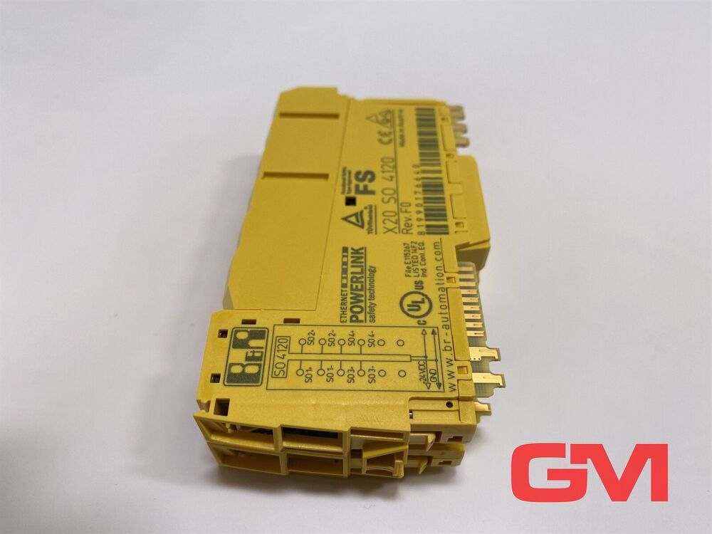 B&R Safe Output Module X20SO4120 Safety Digital Output SO4120 Revision F0
