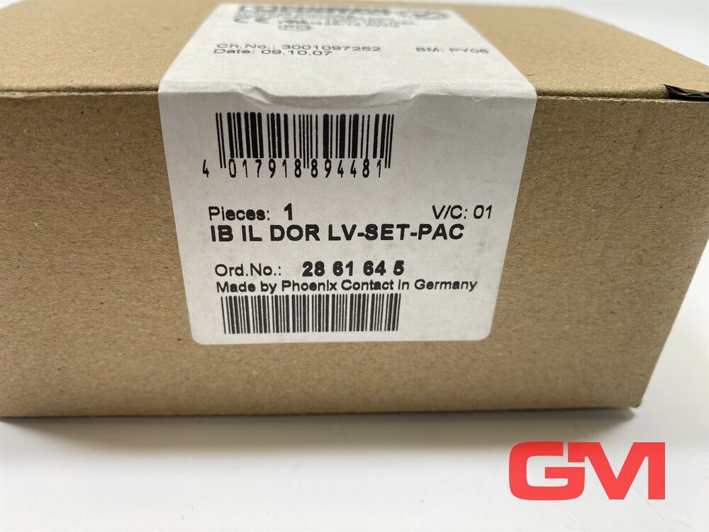 Phoenix Contact Disconnect Terminal IB IL DOR LV-SET-PAC Terminal Block 2861645