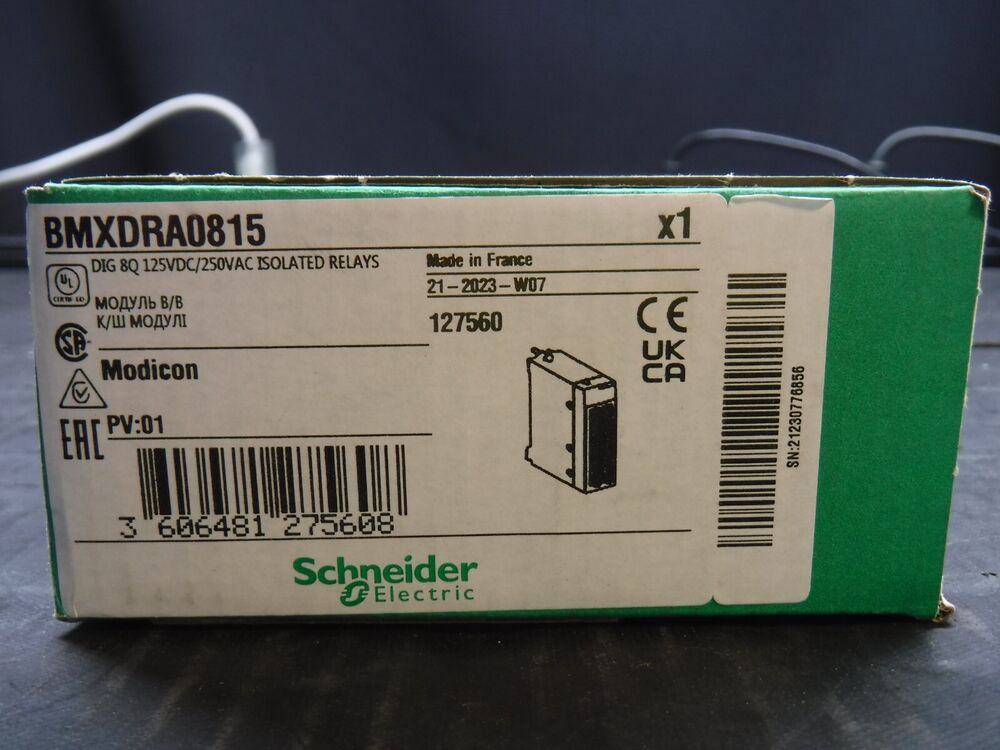 SCHNEIDER ELECTRIC BMXDRA0815 discrete module X808 NO Type A 125V DC/250V 1Pcs UPS / DHL / Fedex