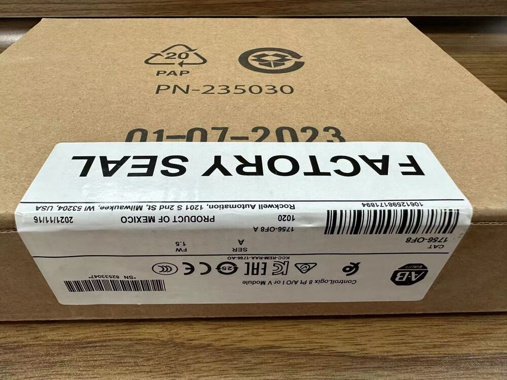 AB 1756-OF8 Factory Sealed Brand New SER A ControlLogix Output Module 1756OF8 DHL / UPS / FedEx