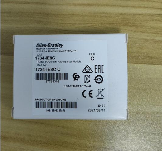AB 1734-IE8C POINT I/O 8 Point Analog Input Module 1734IE8C 2023 New Sealed DHL / UPS / FedEx