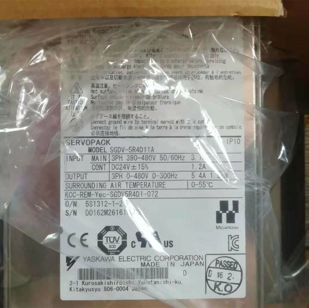 NEW YASKAWA AC SERVO DRIVER SGDV-5R4D11A SGDV5R4D11A FREE EXPEDITED SHIPPING DHL / UPS / FedEx