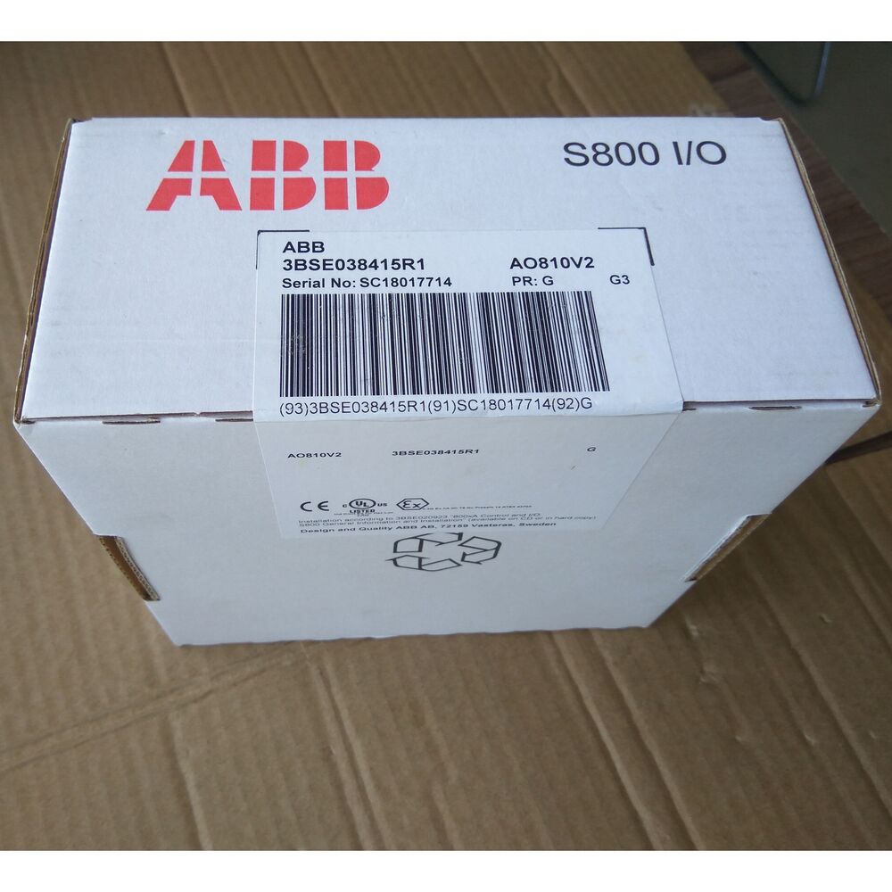 One ABB 3BSE038415R1 AO810V2 Output Module New Expedited Shipping DHL / UPS / FedEx