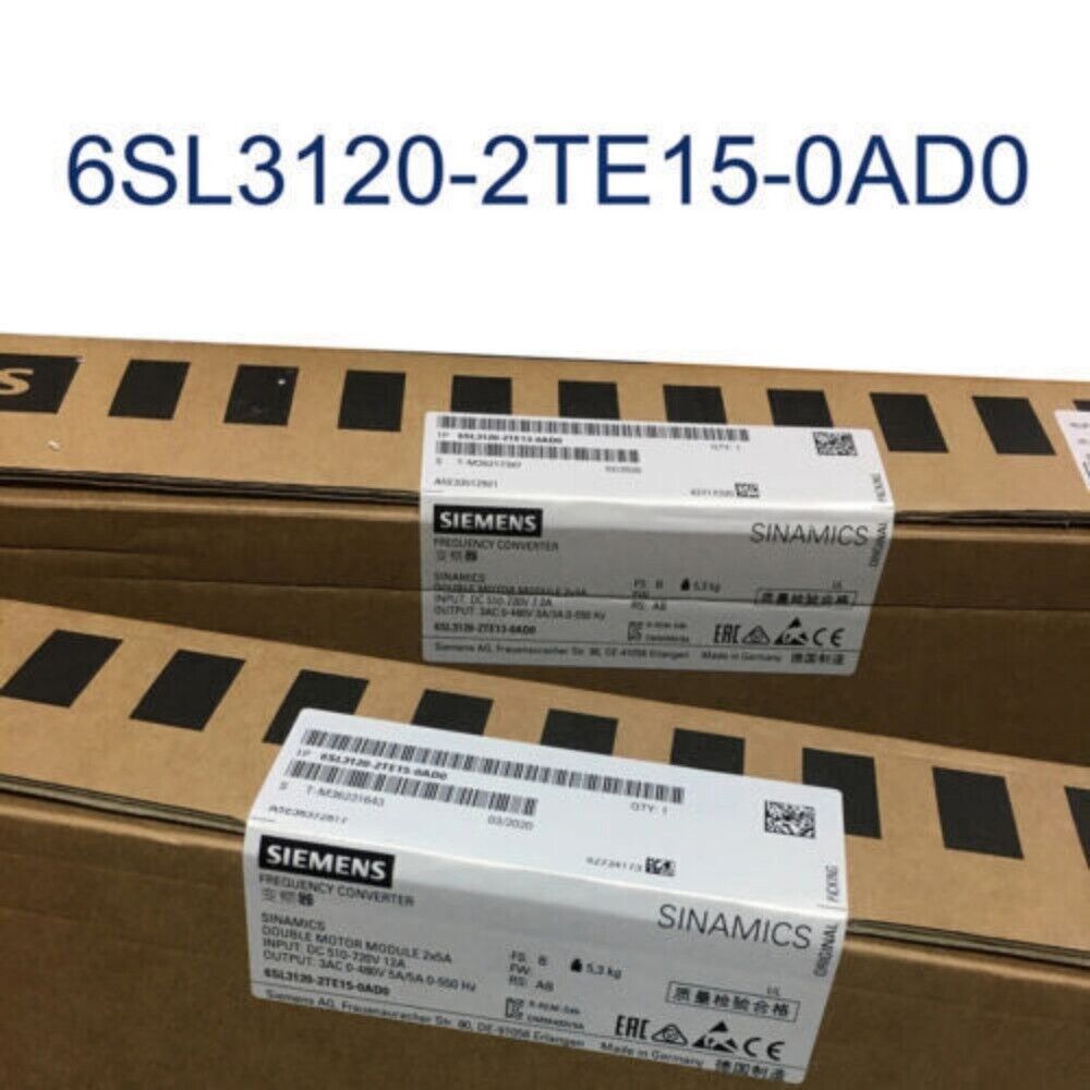 New Siemens S120 Single Motor Module 6SL3 120-2TE15-0AD0 6SL3120-2TE15-0AD0