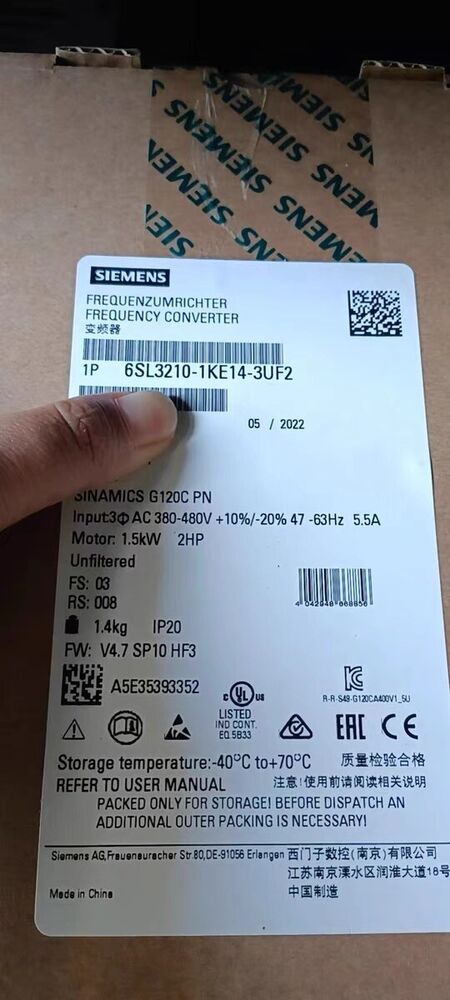 Siemens Power Module Inverter 6SL3210-1KE14-3UF2 In stock Fast Shipping Fedex / DHL