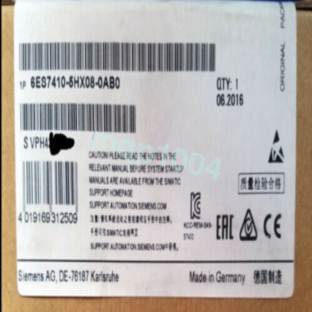 New Siemens 6ES7410-5HX08-0AB0 SIMATIC PCS 7 CPU 410-5H 6ES7 410-5HX08-0AB0
