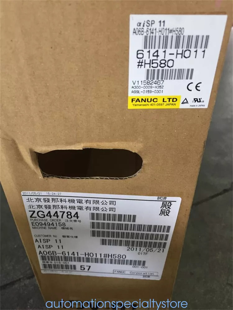 New FANUC A06B-6141-H011#H580 Servo Drive Via  UPS / DHL / Fedex