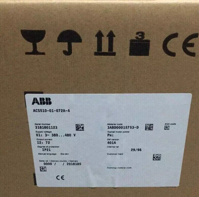 1PCS NEW ACS510-01-072A-4 ABB Frequency Converter ACS510-01-072A-4