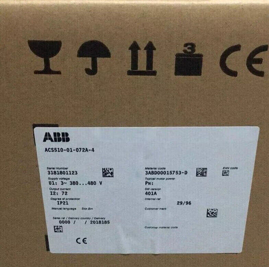 1PCS NEW ACS510-01-072A-4 ABB Frequency Converter ACS510-01-072A-4