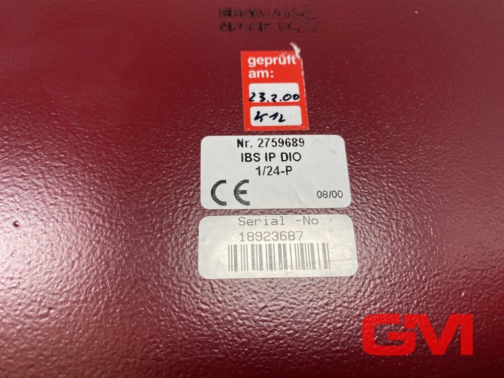 Phoenix Contact 2759689 Inline Serrefine Ibs IP Dio 1/24-p Terminal Module