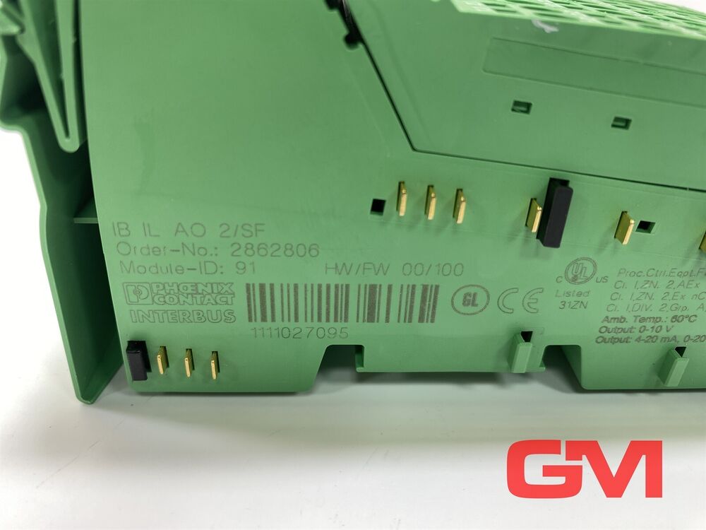 Phoenix Contact Analog-Ausgabeklemme Ib Il Ao 2 / Sf Inline Terminal 2862806