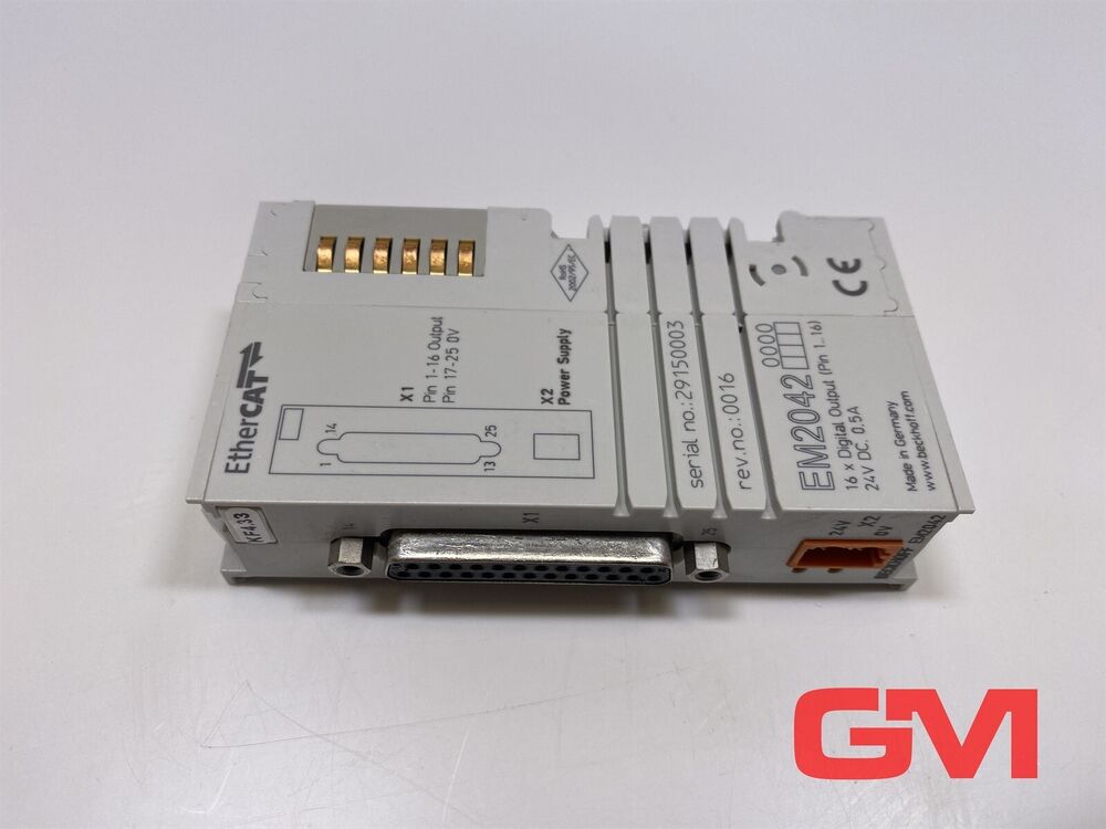Beckhoff Ethercat - Terminal EM2042 16-Kanal-Digital-Ausgang D-Sub 24V Dc