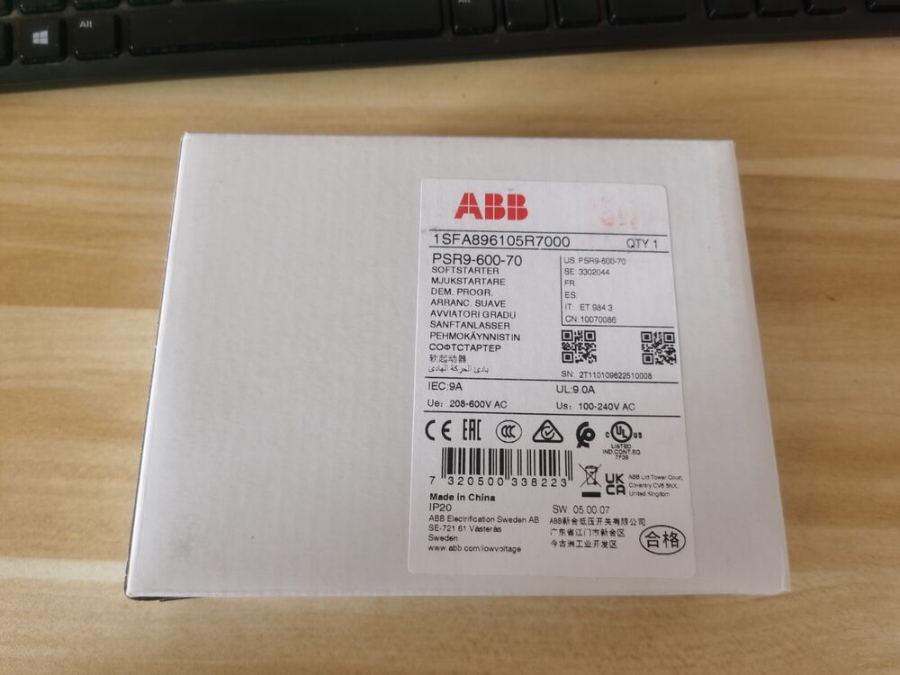 1PC New ABB PSR9-600-70 1SFA896105R7000 Soft Starter In Box Brand