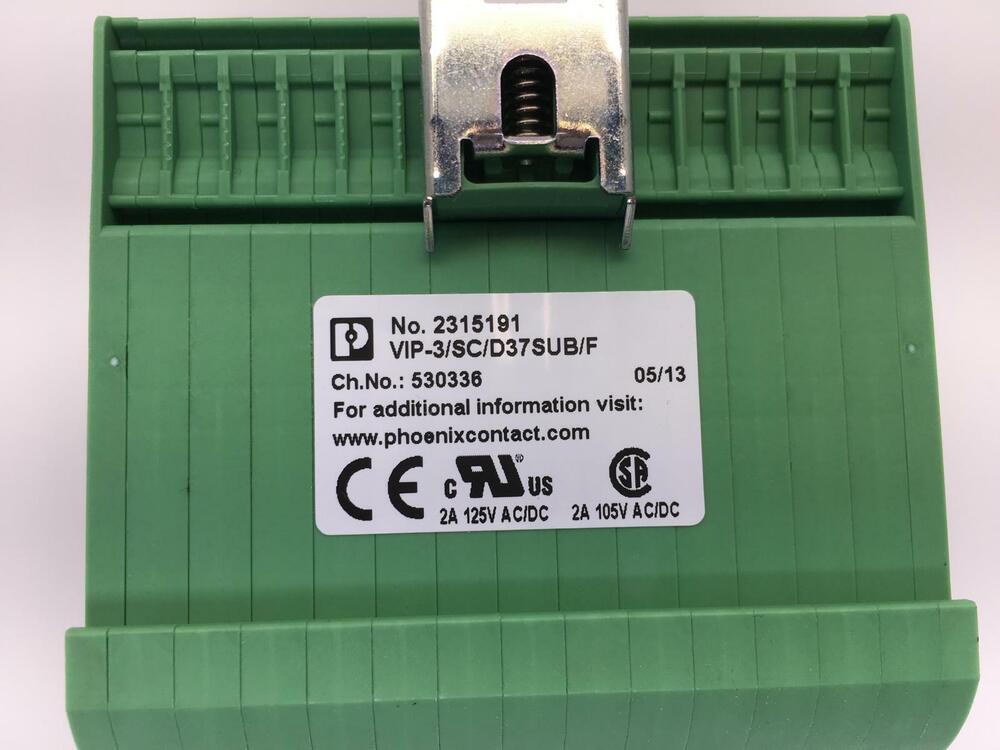 Phoenix Contact Transfer Module Vip-3/Sc / D37sub/F 2315191 Varioface