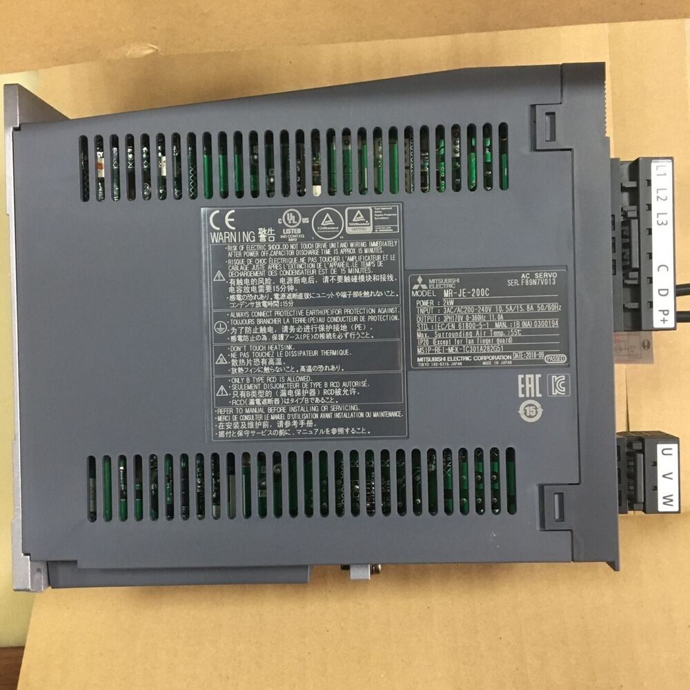NEW MITSUBISHI MR-JE-200C AC SERVO DRIVER MRJE200C FREE EXPEDITED SHIPPING DHL / UPS / FedEx