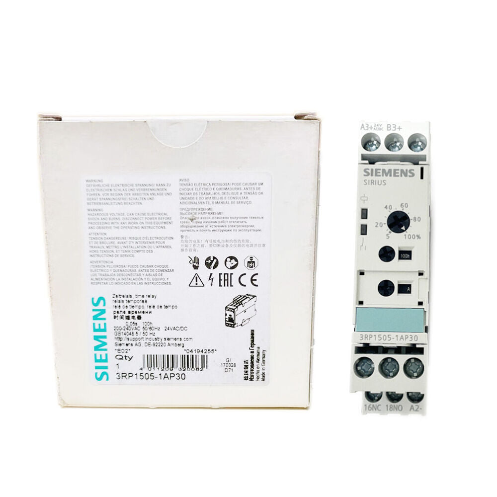 New In Box SIEMENS 3RP1505-1AP30 Multi Function Timer Relay DHL / UPS / FedEx