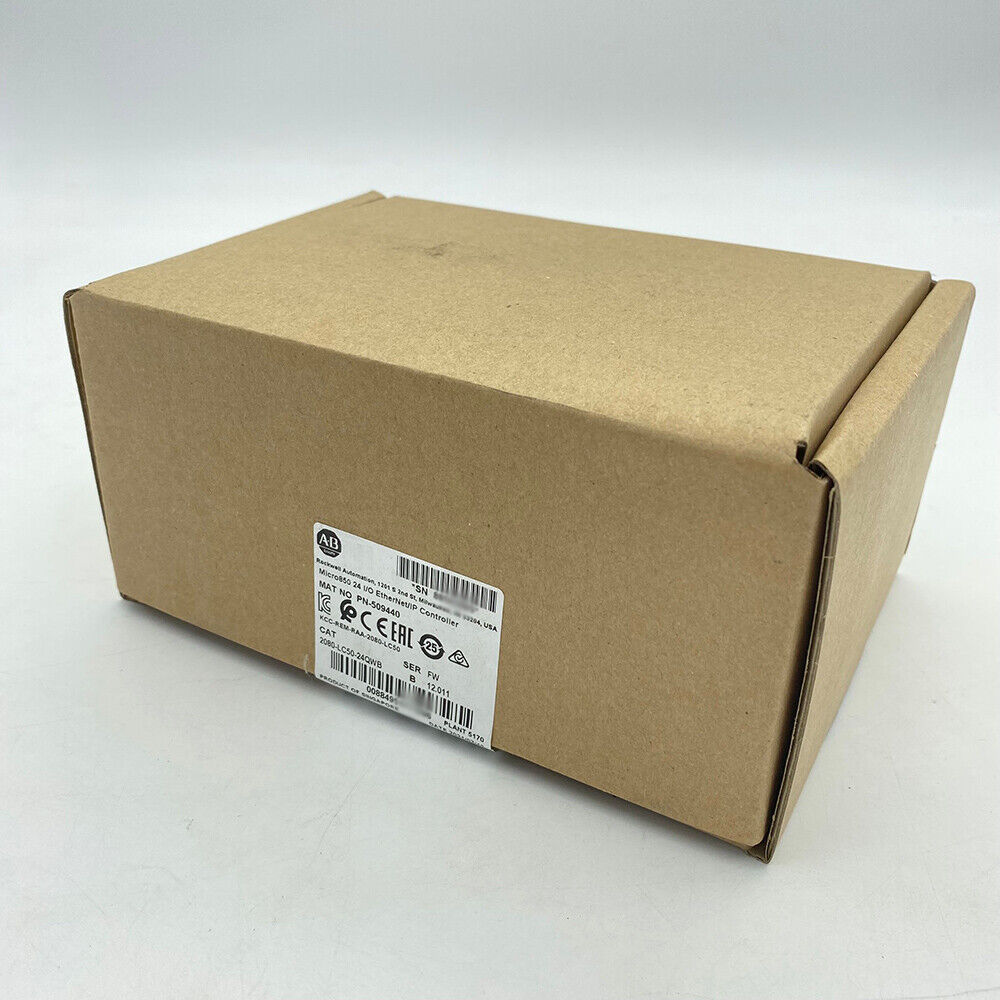 2080-LC50-24QWB New Factory Sealed Allen-Bradley 24 I/O EtherNet/IP Controller DHL / UPS / FedEx