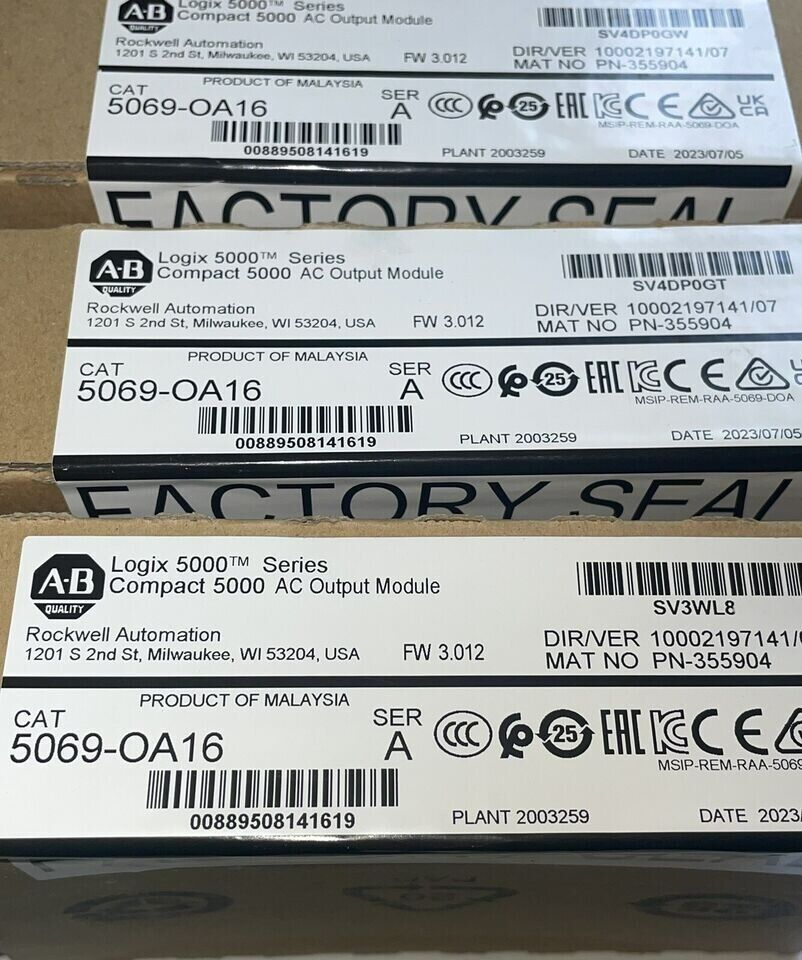 New Factory Sealed AB 5069-OA16 SER A Compact 5000 AC Output Module 5069OA16 Fedex or DHL