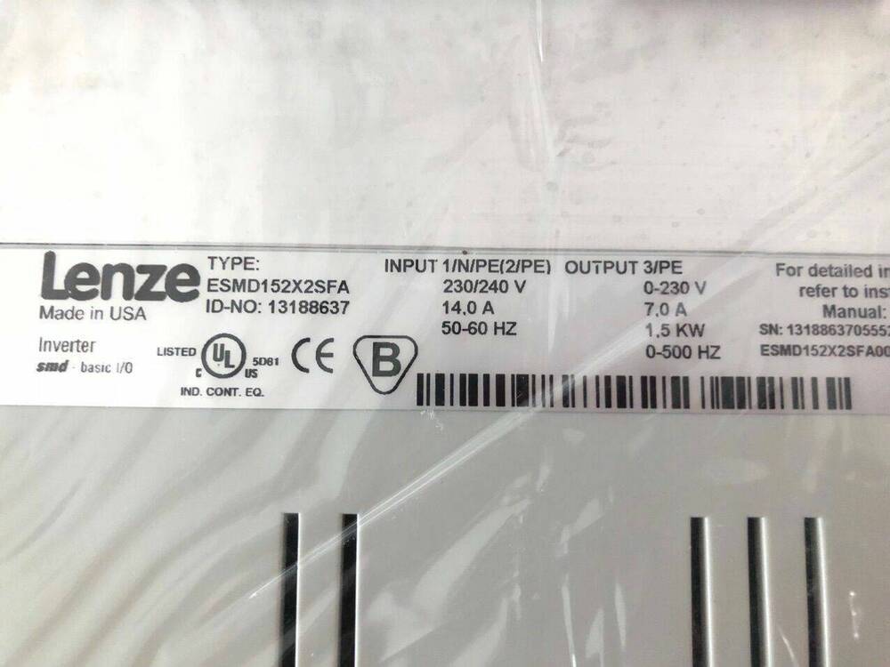 1PC lenze inverter ESMD152X2SFA Brand New