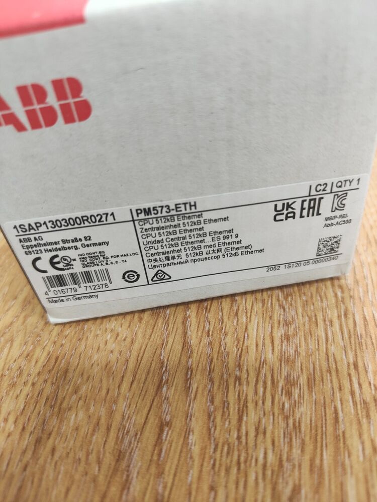 ABB PLC PM573-ETH CPU 1SAP130300R0271