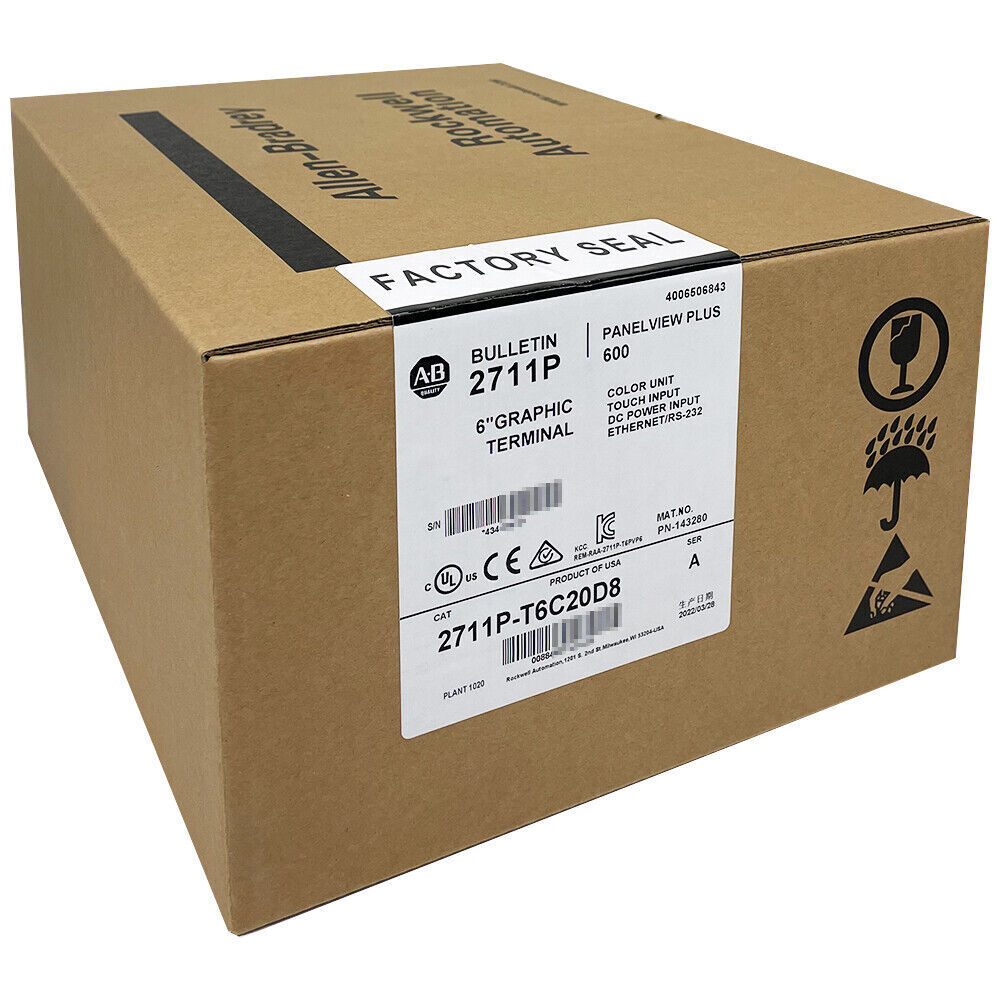 2022 NEW Sealed Allen-Bradley 2711P-T6C20D8 PanelView Plus 6 Graphic Terminal DHL / UPS / FedEx