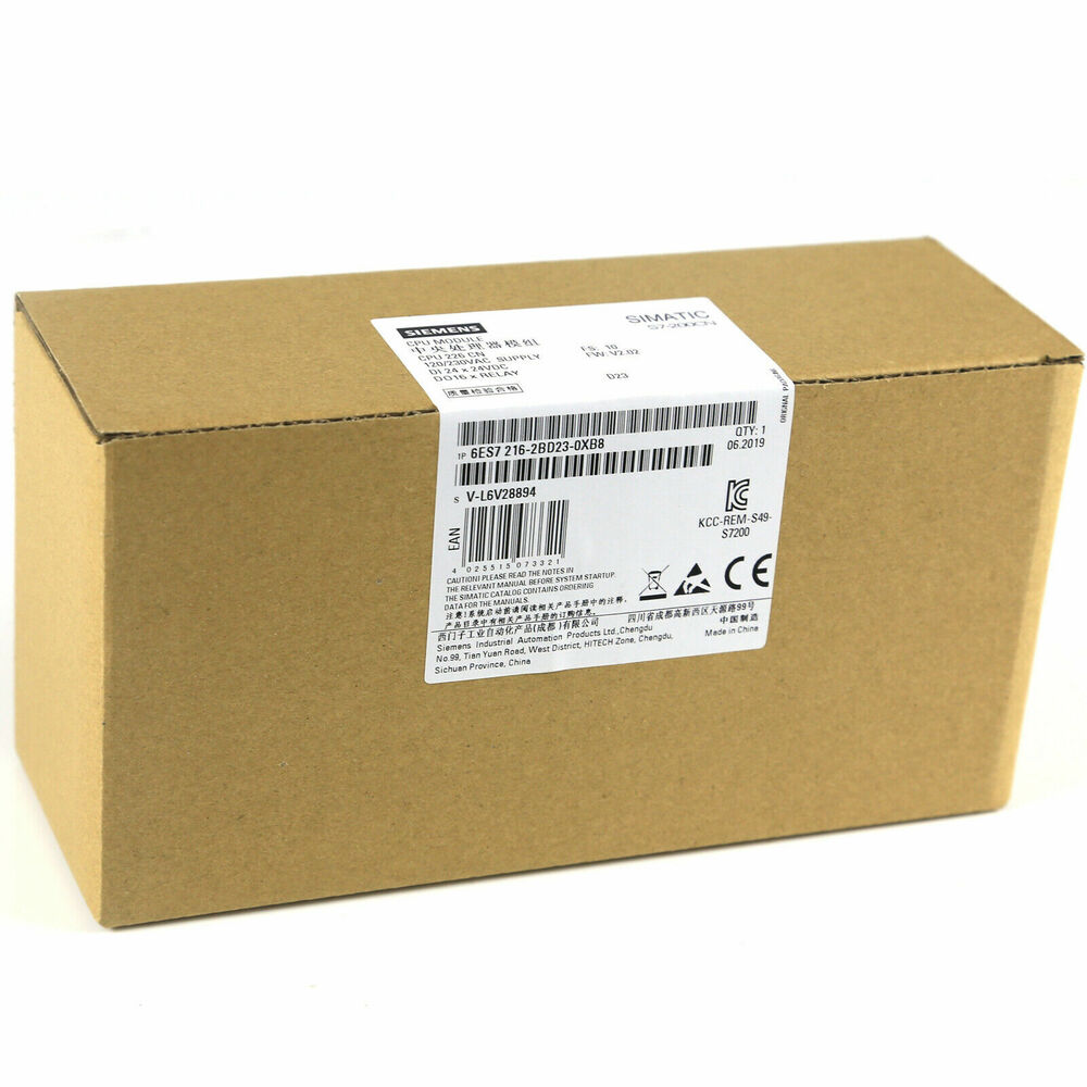 NEW Siemens 6ES7 216-2BD23-0XB8 6ES7216-2BD23-0XB8 PLC CPU I/O Module DHL / UPS / FedEx