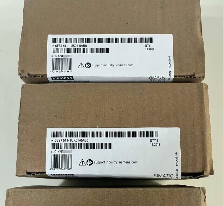 New Siemens 6ES7511-1UK01-0AB0 6ES7 511-1UK01-0AB0 S7-1500T, CPU 1511TF-1 PN