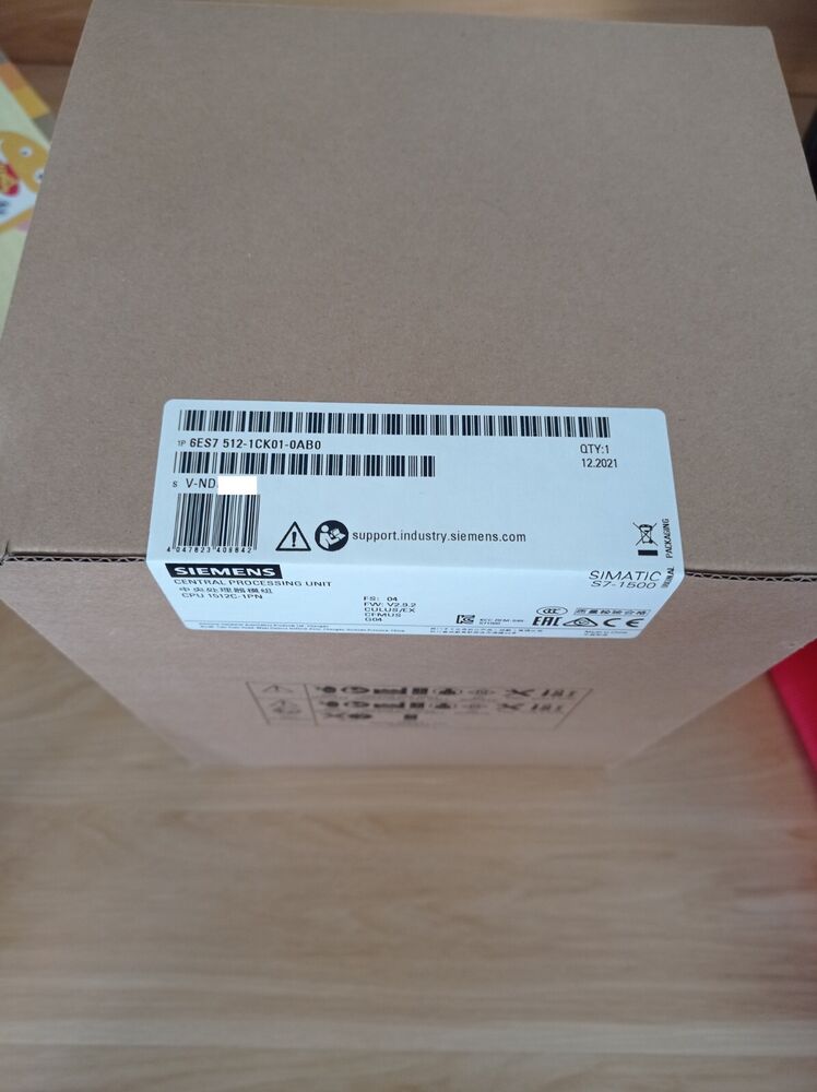 New Siemens 6ES7512-1CK01-0AB0 Simatic S7-1500 6ES7 512-1CK01-0AB0 Sealed In Box UPS / DHL / Fedex