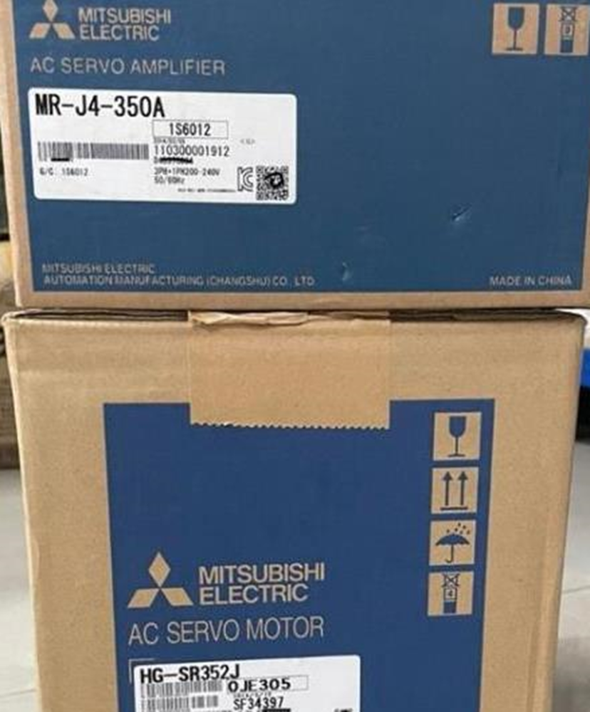 New in Box Mitsubishi HG-SR352J+MR-J4-350A UPS / DHL / Fedex