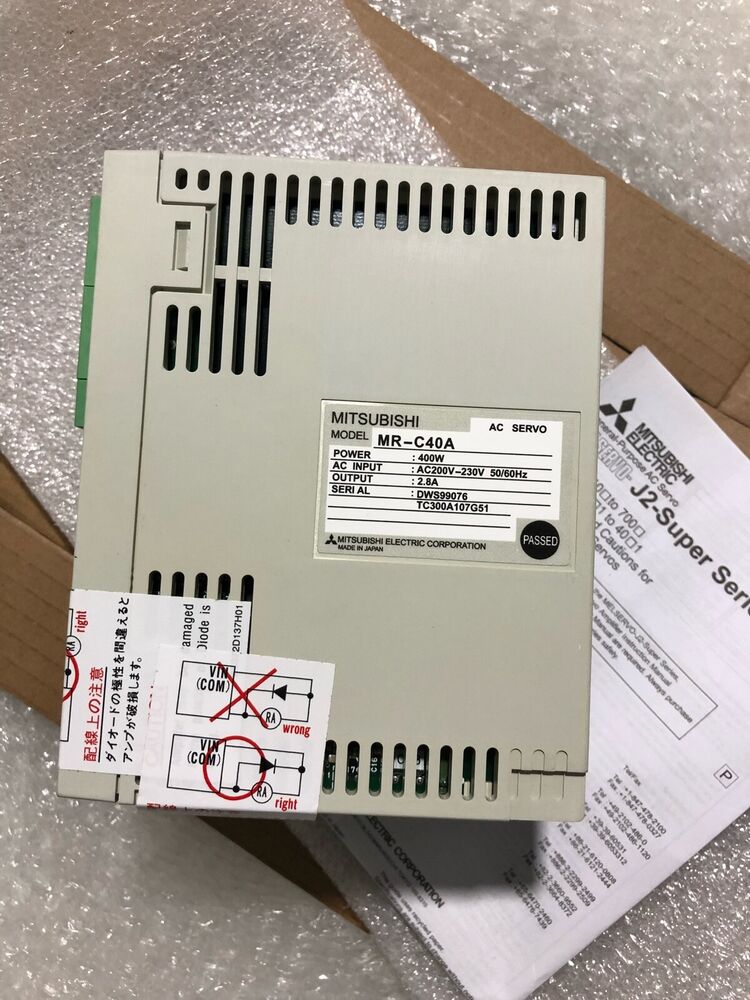 NEW MITSUBISHI AC SERVO DRIVER MR-C40A MRC40A FREE EXPEDITED SHIPPING DHL / UPS / FedEX