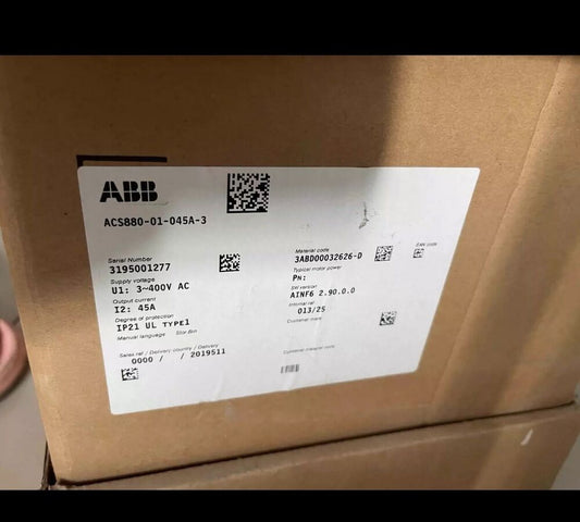 ACS880-01-045A-3 brand new ABB frequency converter with box, free shipping