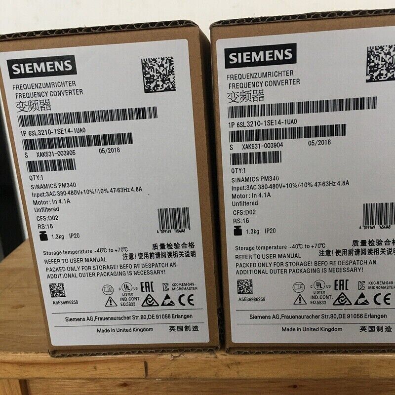 New Siemens 6SL3210-1SE14-1UA0 6SL32101SE141UA0 converter Power Module PM340