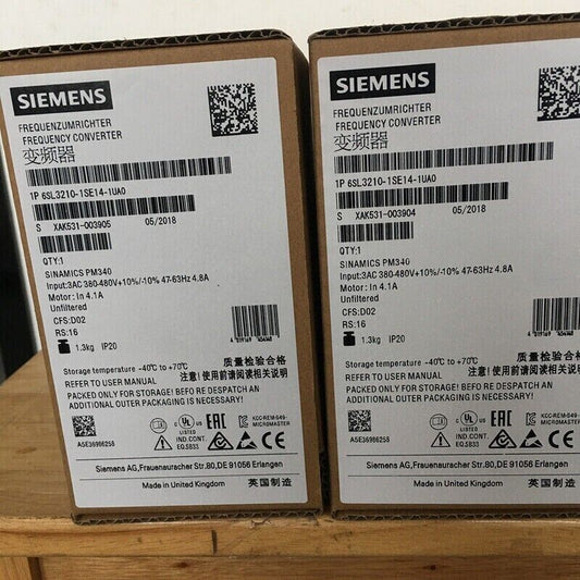 New Siemens 6SL3210-1SE14-1UA0 6SL32101SE141UA0 converter Power Module PM340