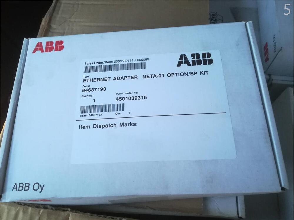 1PC NEW ORIGINAL ABB NETA-01 ETHERNET ADAPTER NETA01 FREE EXPEDITED SHIPPING DHL / UPS / FedEx