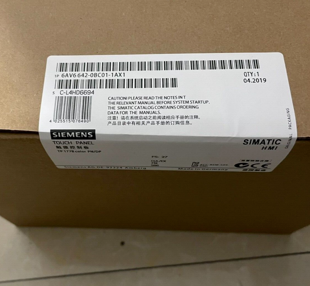 1 PCS New Siemens HMI 6AV6642-0BC01-1AX1 TOUCH PANEL 6AV6642-0BC01-1AX1 UPS / DHL / Fedex