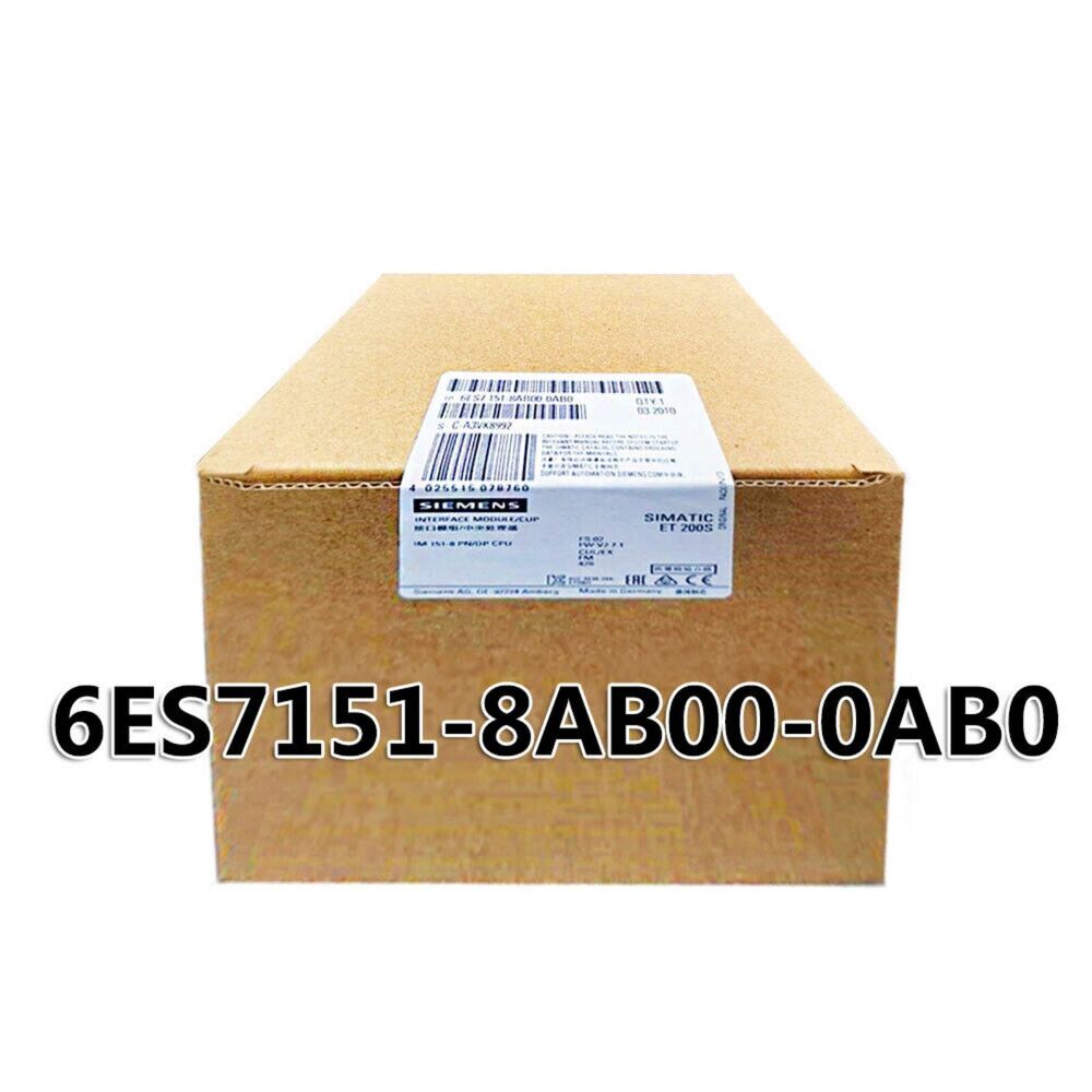 New Siemens 6ES7151-8AB00-0AB0 DP IM151-8 PN/DP CPU f ET200S 6ES7 151-8AB00-0AB0