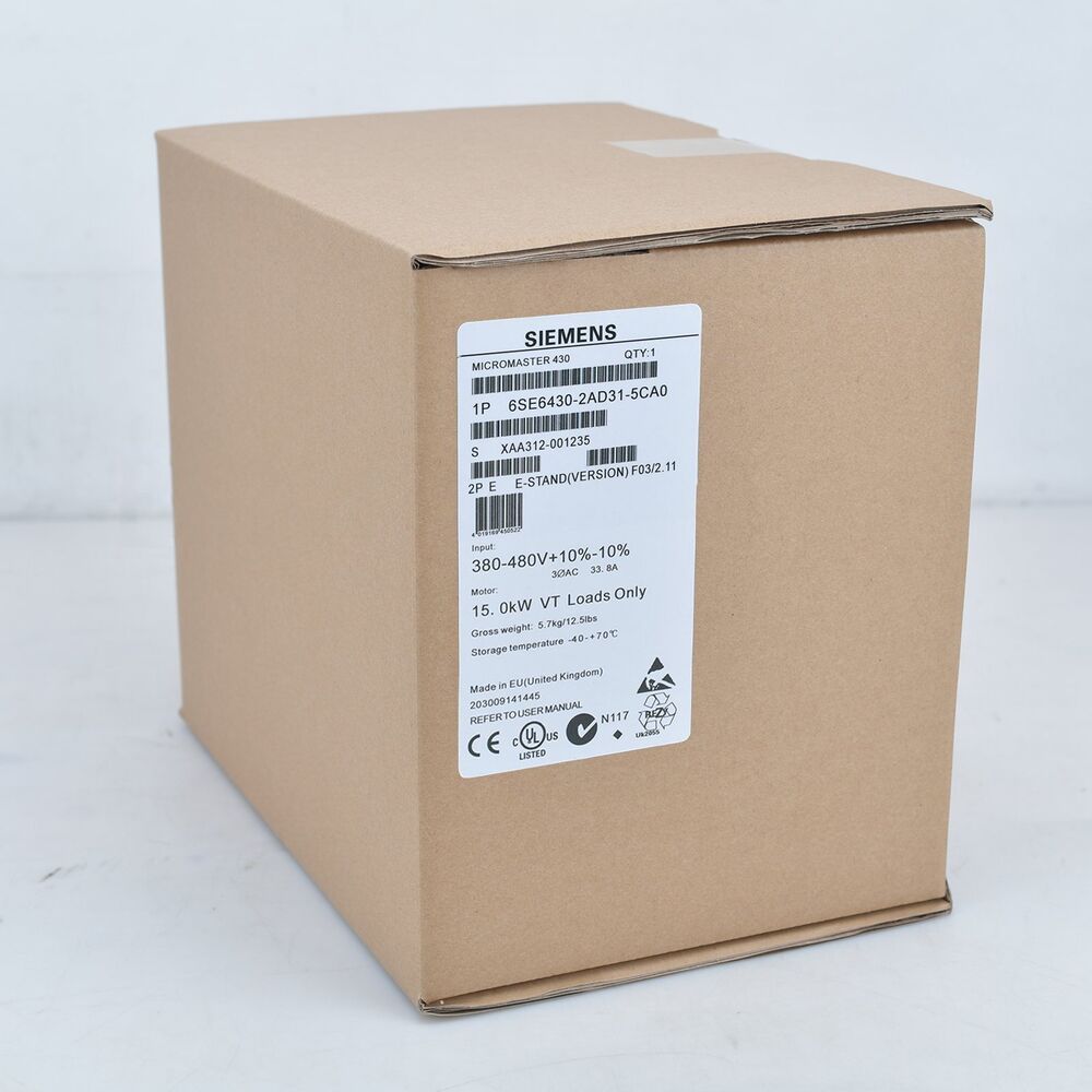 New Siemens 6SE6430-2AD31-5CA0 MICROMASTER430 without filter 6SE6 430-2AD31-5CA0