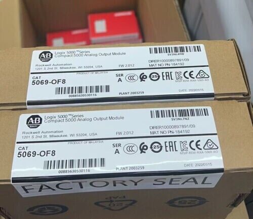 Allen-Bradley 5069-OF8 Compact 5000 Analog Output Module New Factory Sealed DHL / UPS / FedEx